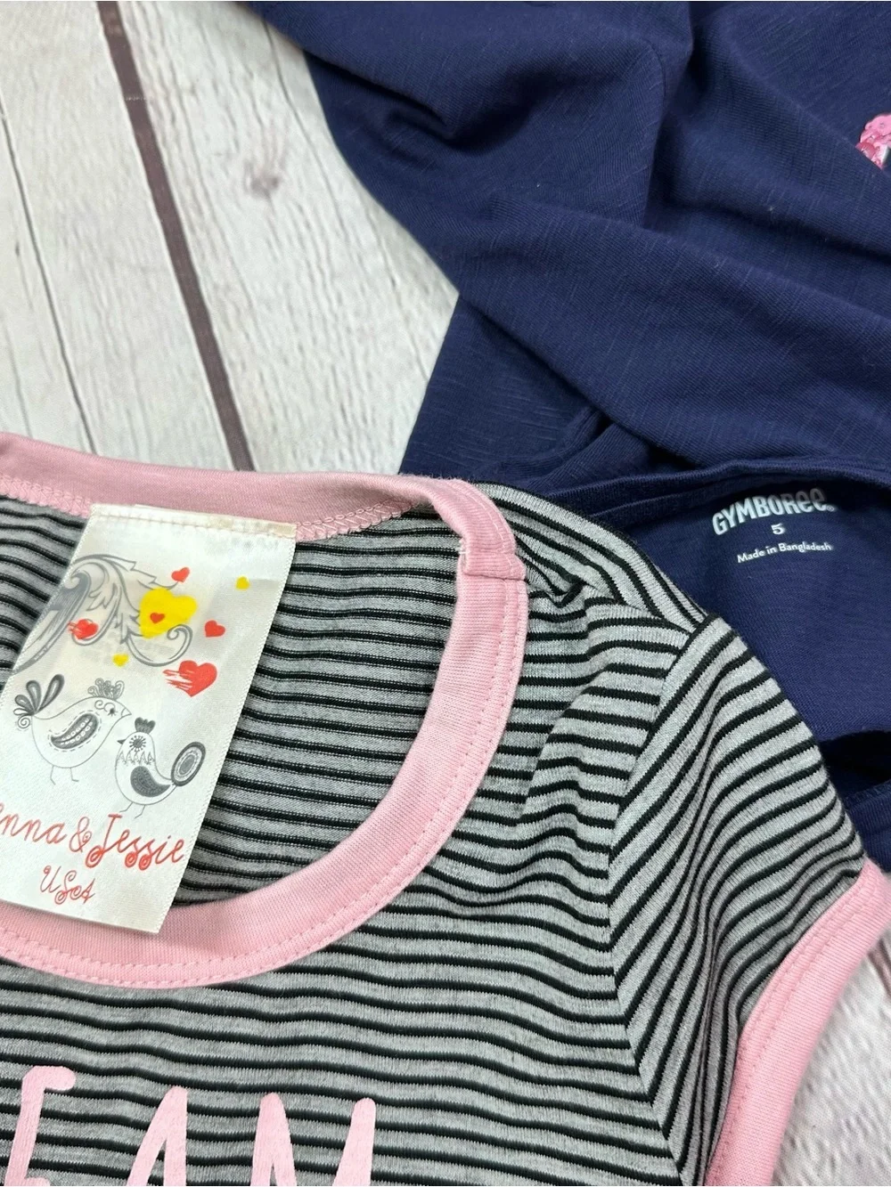 NWT 2pc Girls 5 tees short sleeve Top bundle gymboree jenna & jessie